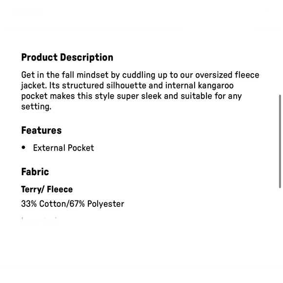 Fabletics Brisa Oversized Hooded Sweatshirt Jacket - Picture 4 of 9